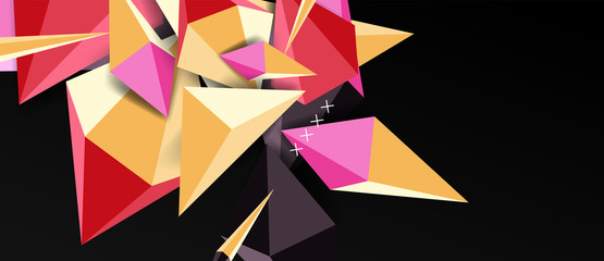 Trendy simple triangle abstract background, dynamic motion concept. Vector Illustration For Wallpaper, Banner, Background, Card, Book Illustration, landing page