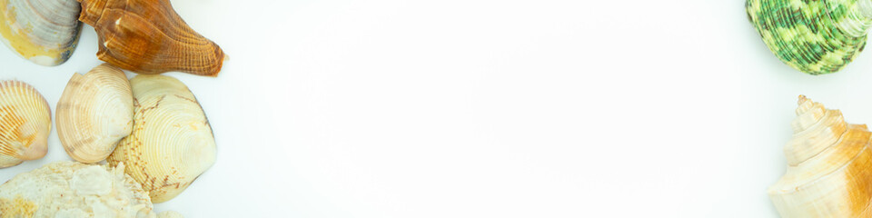 Summer sandy beach with copy space using as background traveling, exploring the world, business travel trip cover page concept.	
