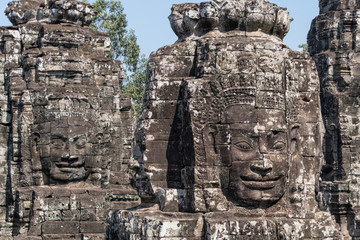 Bayon temple complex in Ankor Wat (Cambodia)