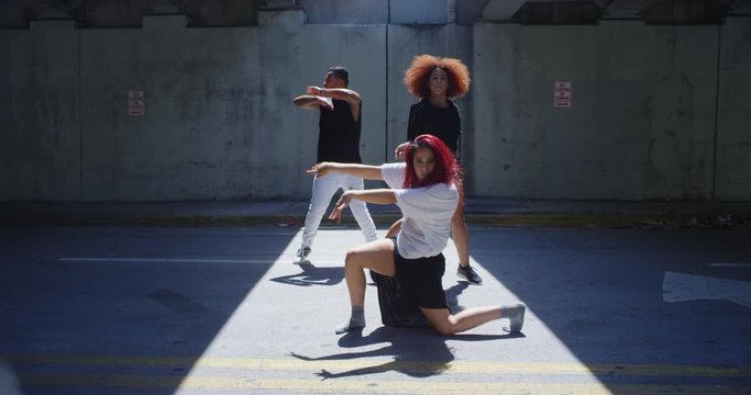 Group of hip hop dancers