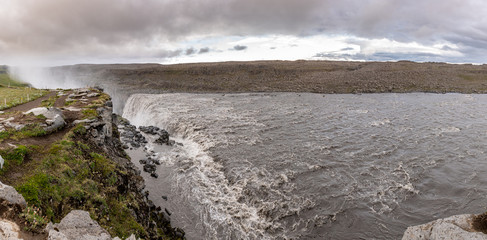 Dettifoss waterfall in the northern part of Iceland