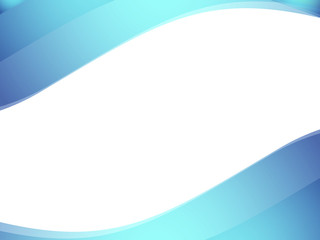 Abstract background, blue waves, flat design, copy space, vector, wavy elements for presentation, template