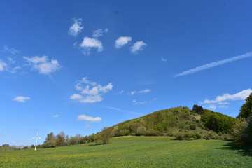Berge, Dorf, Panorama