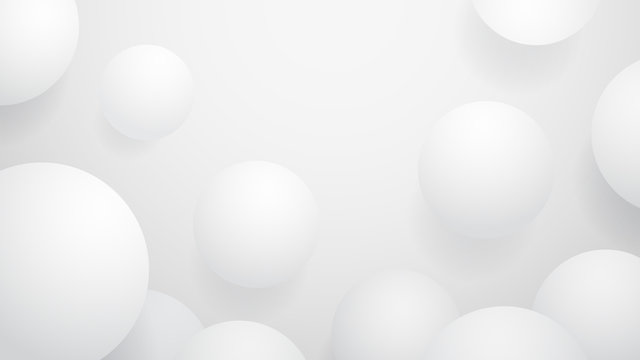 Vector White Ball Abstract Background