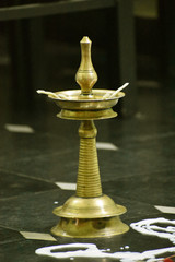 traditional lamp in Kerala