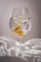 a slice of lemon in the bakery