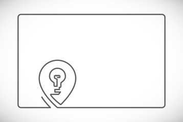 lightbulb pin map frame