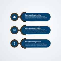 Unique Business Infographics with 4 options. Vector infographic element. - Vector