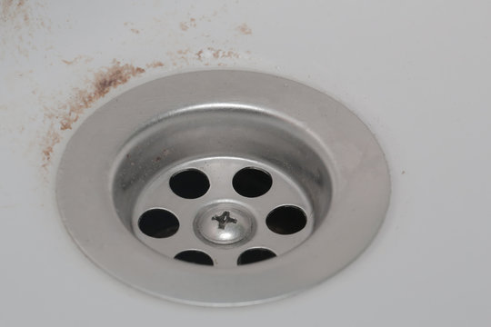 Sink Hole On White Background Sink In Bathroom