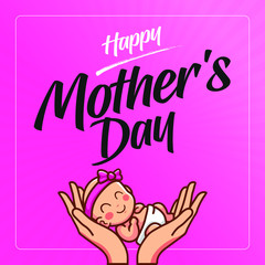Happy Mother's Day greeting card.