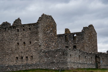 Fototapeta na wymiar ruined scottish fort