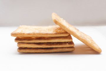 Butter cookies sheet butter cookies on white