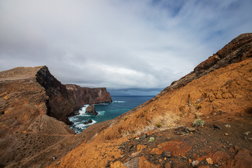 Krajobraz morski, ocean i przylądek Św. Wawrzyńca, Madera © anettastar