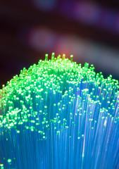 abstract background of fiber optic cables