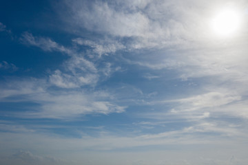 blue sky with cloud