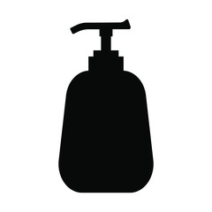 bottle soap dispenser pump for disinfection, vector isolated