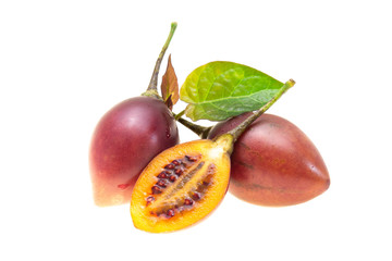 tamarillo isolated on white background