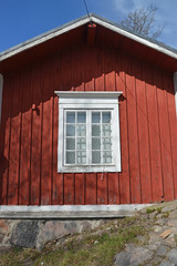 Fototapeta premium Wooden Window on the Wall