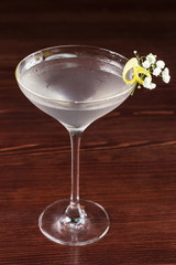 Glasses Martini cocktail on the table