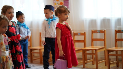 Children's performance at the festival in kindergarten