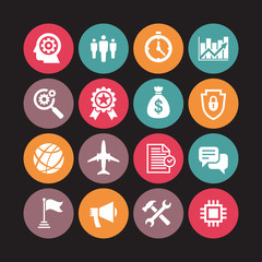Business icons vector illustration. Concept sign. Design element.