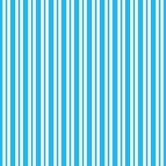 Seamless vertical lines pattern. Blue lines on white background. Simple repeat ornament. Vector illustration