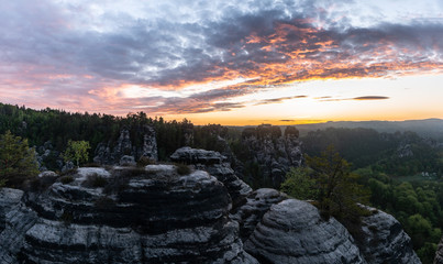 Bastei, Saxon switzerland, saxony, germany