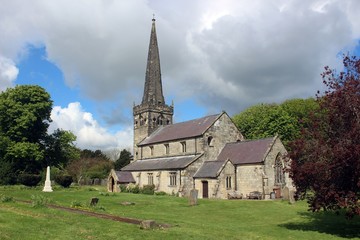 Fototapeta na wymiar St. Mary's Church, Huggate, East Riding of Yorkshire.