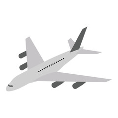 Passenger or cargo aircraft.Flat illustration.Flights in the airspace.Tourism.Vector illustration