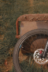 Fahrrad Hintergrundbild Vorderrad