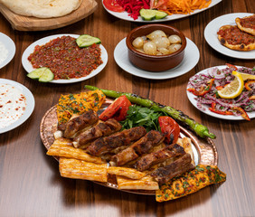 Grilled Lamb Ribs with appetizer