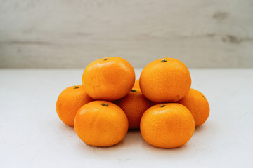 Pile Of Fresh Juicy Tangerines