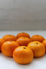 Pile Of Fresh Juicy Tangerines