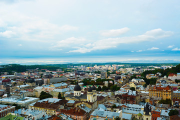 old city aerial view