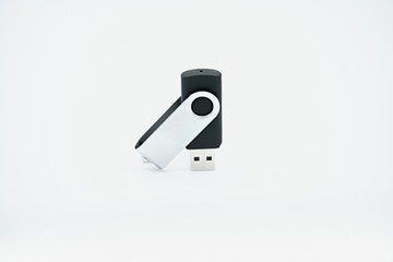 High Resolution Picture Of USB Stick standing Isolated On White Background