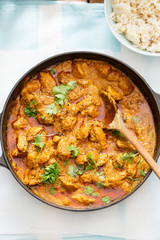 Thai pork and peanut curry with coriander