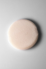 foundation puff with gray background.