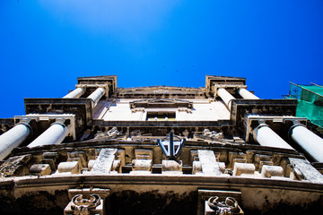 Church of Catania, Italy, Baroque architecture in Sicily, ancient art building of the city
