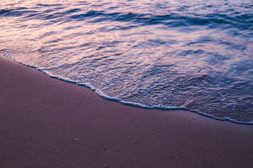 amazing sunrise sea in the summer or early autumn