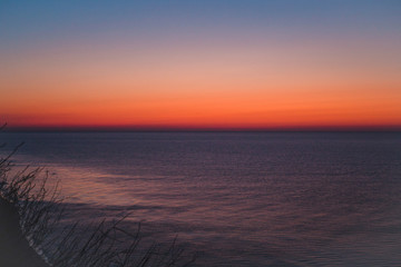 Obraz premium amazing sunrise sea in the summer or early autumn