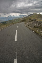 Larraine, France; Sept. 01, 2012. Larrau mountain pass in the Pyrenees