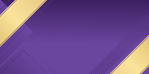 Abstract purple background a combination with golden decoration. Modern and luxury overlapping layers style concept for use frame, cover, banner, card, corporate, business, advertising