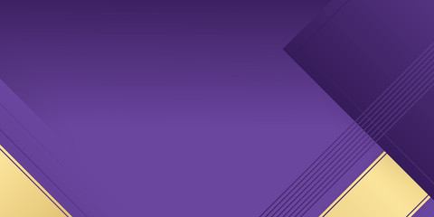 Luxurious purple and golden overlap layer background. elegant gold and purple luxury background. Abstract purple background a combination with golden decoration. Modern and luxury overlapping layers