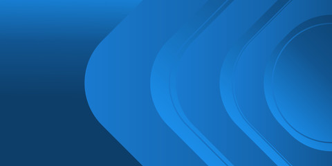 Blue Presentation Background. Vector Abstract, science, futuristic, energy technology concept. Digital image of light rays, stripes lines with blue light, speed and motion blur over dark blue