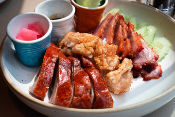 Crispy Pork Roasted Pork Roasted Duck