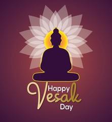 awesome vesak greeting card design