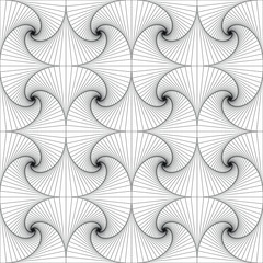 Black linear vector pattern for textile, paper or wallpaper. Abstract.