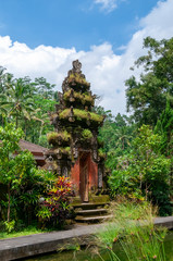 Fototapeta na wymiar Brick and stone gateway at Tirta Empul Holy Springs Bali Indonesia