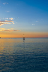 sunset on the beach