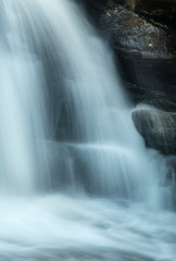 Fototapeta na wymiar Champman Falls in Devil's Hopyard State Park in Connecticut.